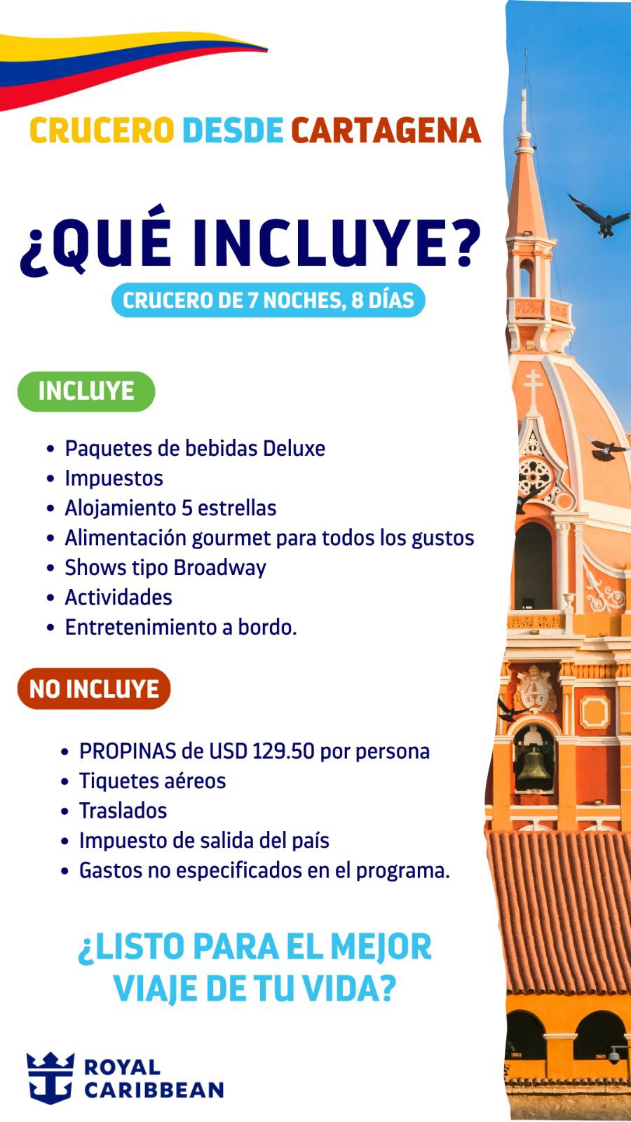 CRUCERO CARTAGENA ROYAL CARIBEAN